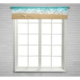 thumbnail image 1 of EREHome starfish on a beach sand Window Curtain Valance Rod Pocket Size 54x12 Inch, 1 of 1