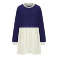 thumbnail image 6 of Wiyuqeen Crew Neck Patchwork Mini Dresses for Women Petite Ladies Long Sleeve Workout Dresses Oversized Comfy Trendy Dresses, 6 of 6