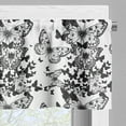thumbnail image 3 of Ambesonne Black and White Window Valance, Butterfly Motif, 54" X 12", Black White, 3 of 5