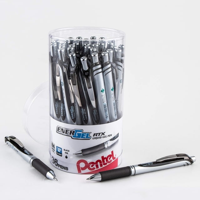 Boligrafo Gel Pentel EnerGel RTX BL77PC36A Retractil Punta 0.7mm Pack 36 Unidades
