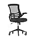 thumbnail image 3 of Flash Furniture Chaise de Bureau Ergonomique Pivotante en Maille Noire avec Accoudoirs Rabattables et Roues Transparentes, 3 of 4