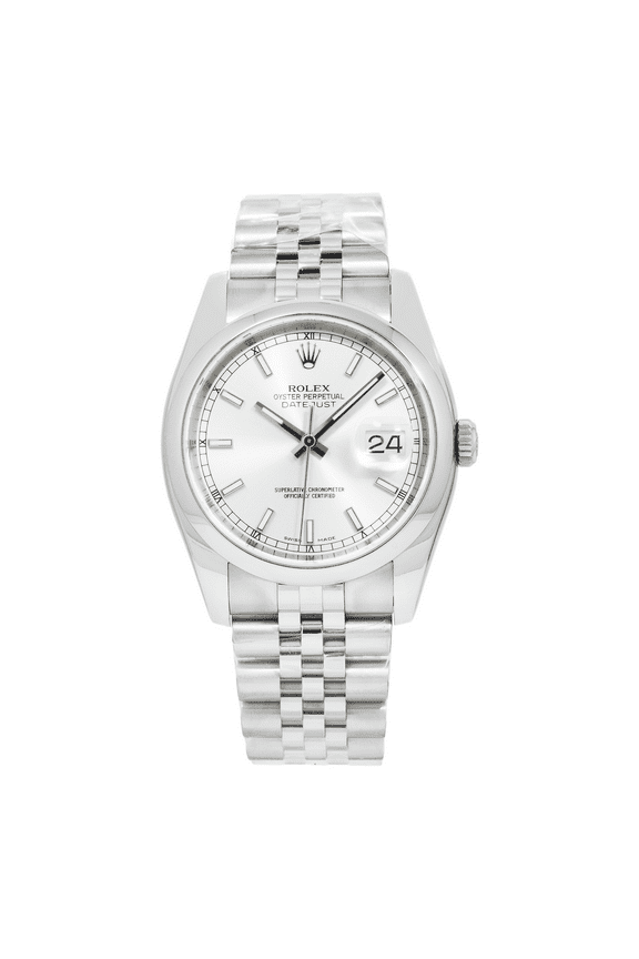 Pre-Owned Rolex 36mm Datejust 116200 with White Dial and Jubilee Bracelet