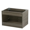 WindBay Wall Mount Floating Bathroom Vanity Sink Set. Taupe Vanity
