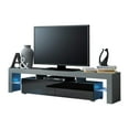 thumbnail image 1 of Solo 200 Modern LED TV Stand, Fits up to 90" TV, Gray/Black, 1 of 4