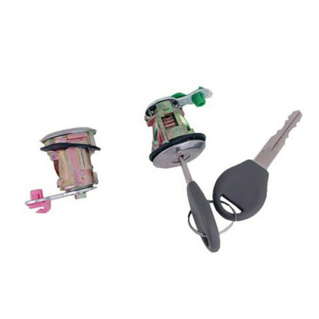 DL-121 Cilindro de cerradura de puerta izquierda y derecha llaves para 98-03 para Frontier 98-04 para 00-04 Silver