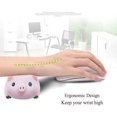 thumbnail image 2 of Wrist Rest Mouse Pad Memory Foam Ergonomic Design Cute Pig Shape (1 Pair), 2 of 7