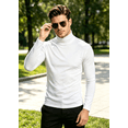 thumbnail image 4 of Men Casual Turtleneck Slim Fit Basic Tops Lightweight Long Sleeves Top Underwear Male Blouse T-Shirt, 4 of 6