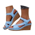 thumbnail image 6 of MuXiKeJi Clothes Women's Platform Wedge Sandals 2026, Comfortable Peep-Toe High Heel Wedges for Women Ankle Strap Open Toe Band Dressy Summer Beach Sandals, 6 of 9
