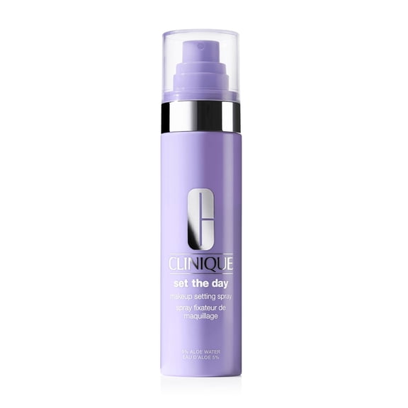 Clinique Set The Day Makeup Setting Spray With Aloe Water   Antioxidants | Sets Makeup All Day | Soothing   Hydrating | Alcohol-Free   Safe For Sensitive Skin, 3.3 Fl Oz - Full Size