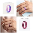 thumbnail image 5 of ThunderFit Silicone Ring Wedding Bands for Women, Promise Rings with Elegant Wavy Grooves, 6mm Wide, 2mm Thick, Breathable, Women's Rubber Engagement Rings, Variety Multipack 1-4-8, 5 of 7