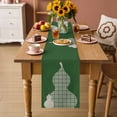 thumbnail image 2 of Green Gourd Table Runner 72 Inches, Modern Abstract Art Geometric Bed Runner Dresser Scarves Tabletop for Indoor Outdoor Parties/Ceremony/Banquet, 16" x 72", 2 of 9