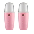 thumbnail image 1 of 2 Pieces Nano Facial Humidifiers Mini Face Humidifier Portable USB Handy Skin Care Machine for Face Hydrating, Skin Care, Makeup (Pink and White), 1 of 5