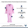 thumbnail image 6 of Simply Fabulous  Pajama Set with Feathers (Women's Plus), 6 of 6