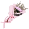 thumbnail image 3 of Arreglo romántico de flores secas con girasoles rosados para bodas y festividades, regalo de belleza natural, 3 of 7