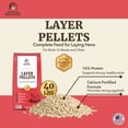 thumbnail image 3 of Premium Poultry Layer Pellets for Laying Hens, 16% Protein Blend Feed, 2000 lb, 3 of 12