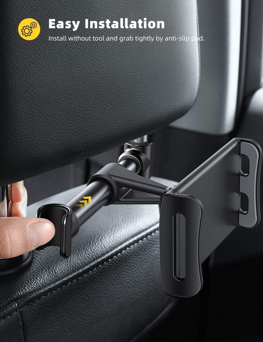Lamicall Car Headrest Tablet Holder, Tablet Car Mount for Back Seat, R