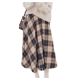thumbnail image 2 of Skirts, winter skirts, A-line skirts, checked maxi skirts, 2 of 5
