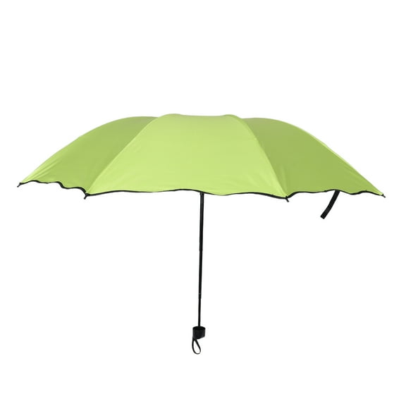 OULII  Light Green Compact Travel Sunshade Umbrella UV Protection Windproof Korean Design