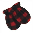 thumbnail image 2 of Hudson Baby Infant and Toddler Fleece Trapper Hat and Mitten 2pc Set, Black Red Plaid, 18-24 Months, 2 of 3