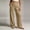 Beige, variant on Lounge Pants Vacation Women's Fashion Elastic Waist Casual Pocket Straight Leg Pants Sky Blue 2X