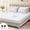 White-California King, variant on Waterproof Heated Mattress Pad Mini Electric Etl Certified Bed Warmer With Memory Function 9 Heat Settings 1-12 Hours Auto Off Deep Pockethine Washable White 31" X 55"