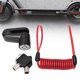 thumbnail image 4 of Solomi Cerradura de Freno de Disco Scooter, Cerradura de Freno de Disco antirrobo Cable recordatorio para Scooter eléctrico Xiaomi Mijia M365, 4 of 5