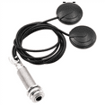 thumbnail image 4 of 3X Guitar Pickups Acoustic Electric Piezo Transducer Microphone Contact for Guitar Violin Ukulele Mandolin Banjo Cello,3 x pickup 3 x glue block 3 x Cable tie,black, 4 of 6