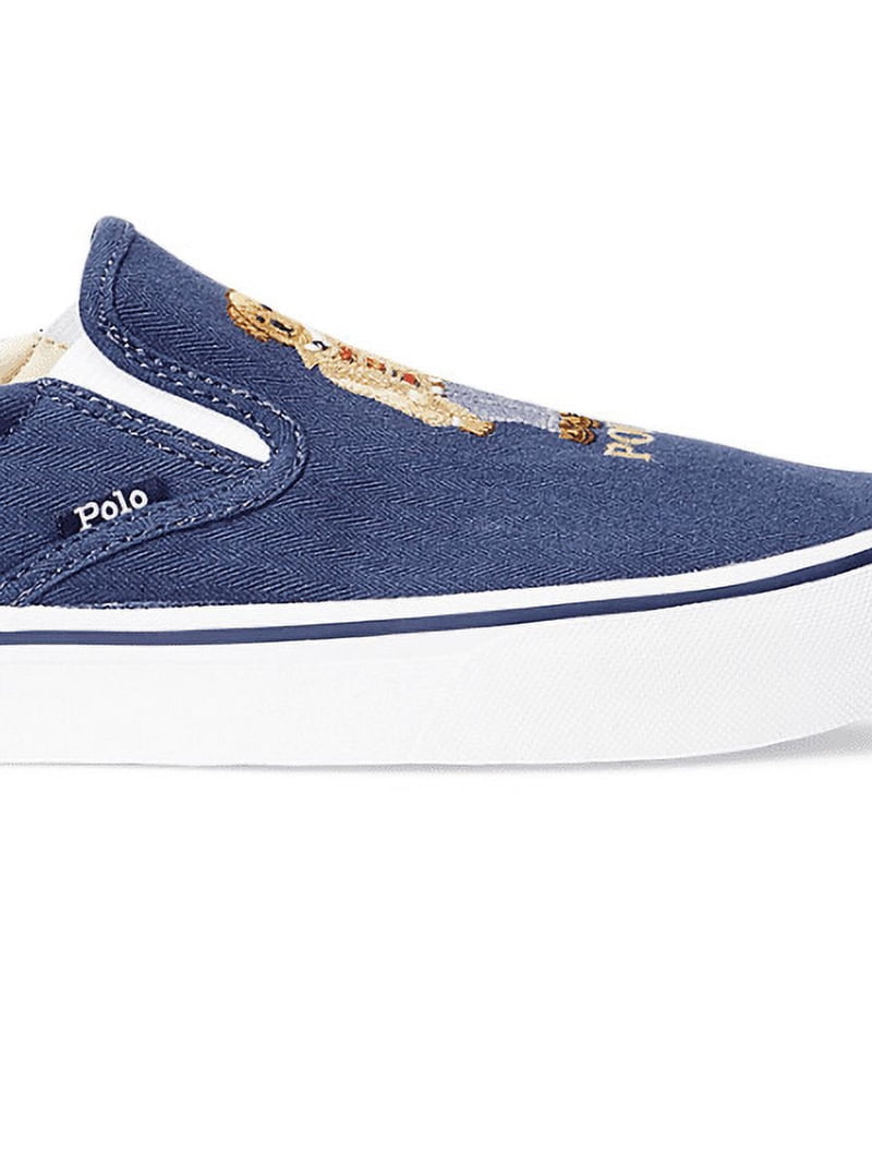 Ralph Lauren Polo Bear Thompson III Sz 12 D Blue Sneaker Slip On Canvas Polo Bear Thompson Sneaker main image 4