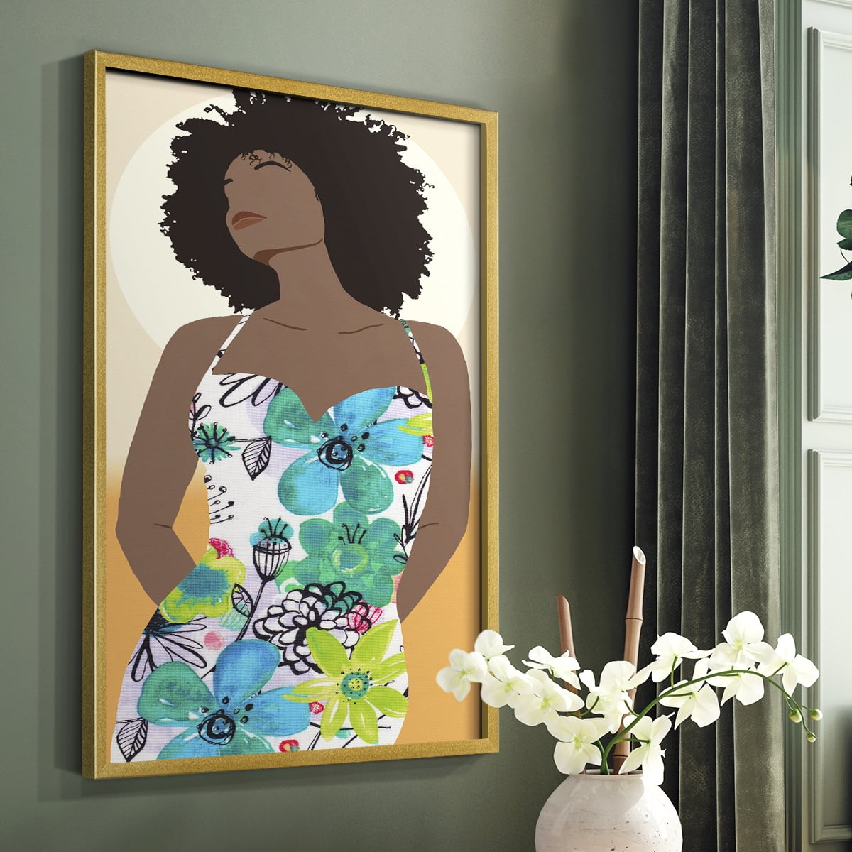 You Go Woman I Framed Print - Solid Wood in Single Picture Frame Solid Wood 2 Framed Print