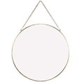 thumbnail image 1 of Wall Hanging Mirror Gold Decor Round Mirror with Hanging Chain for Home Bathroom Living Room 11.75"X11.75" Gold, 1 of 5