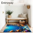 thumbnail image 3 of Flatwoven High Traffic Area Rug, Mesmerizing Undersea Abyss Dimensional Coral Reef Escape, Non Slip, Stain Resistant, Washable Area Rugs for Living Room, Bedroom(Blue, 8X10), 3 of 8