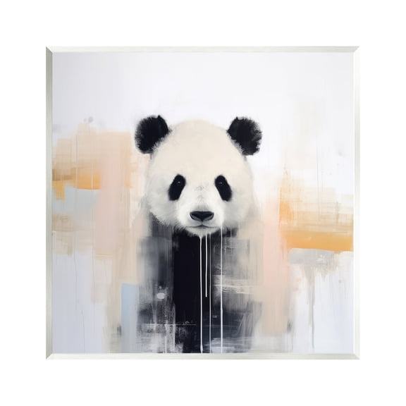 Stupell Industries Abstract Panda Bear Animals & Insects Painting Unframed Art Print Wall Art, 12 x 12