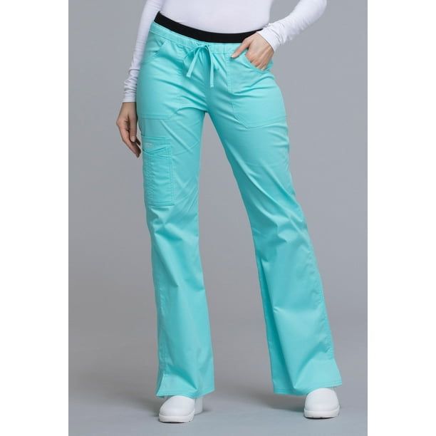 Workwear Core Stretch Women Medical Scrubs Pant Low Rise Drawstring