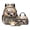Green-Panda Floral, variant on Kuiaobaty Panda Floral Print Backpack and Lunch Bag Set for Kids Large Capacity Backpack Pencil Case with Bottle Holder Roomy Casual School Bag with Lunch Box for Travel Camping Picnic