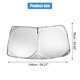 thumbnail image 3 of Plegable Parabrisas Sol Sombra Bloqueo UVR Duradero Parasol 148x76cm, 3 of 6