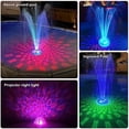 thumbnail image 6 of Floating Pool Fountain with Underwater Light Show,Pool Water Fountains Pool Fountains with Anchor,2 Spray Modes Swimming Pool Fountain Pump,Pool Fountain for Inground Above Ground Pools-1PC, 6 of 6
