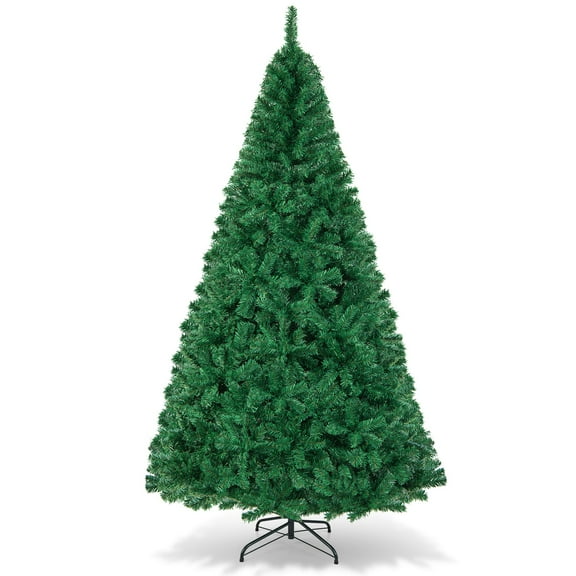 Topbuy 8ft Artificial PVC Christmas Tree w/ Stand Holiday Season Green (Indoor/Outdoor)