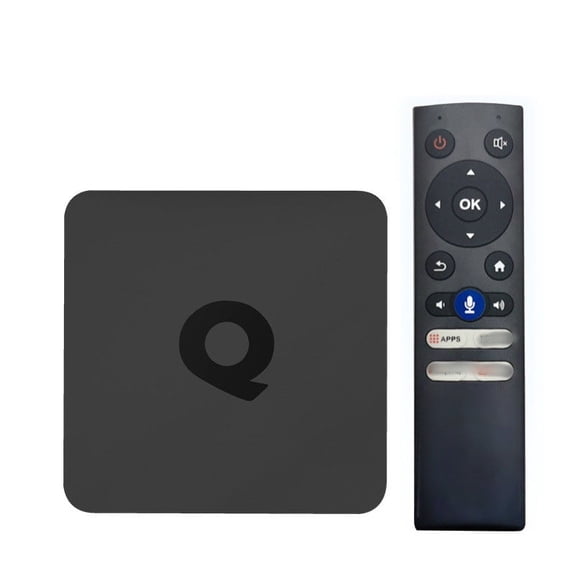 Q1 Android TV Box, 4-Core Processor, 2GB RAM 16GB ROM, Android 10, Wi-Fi  4K Ultra HD, HDR10 , IR Remote Control