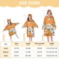 thumbnail image 4 of FORMRS Wearable Blanket Hoodie with Sleeves for Kids Cozy Flannel Sweatshirt, Sunny Floral, 4 of 7