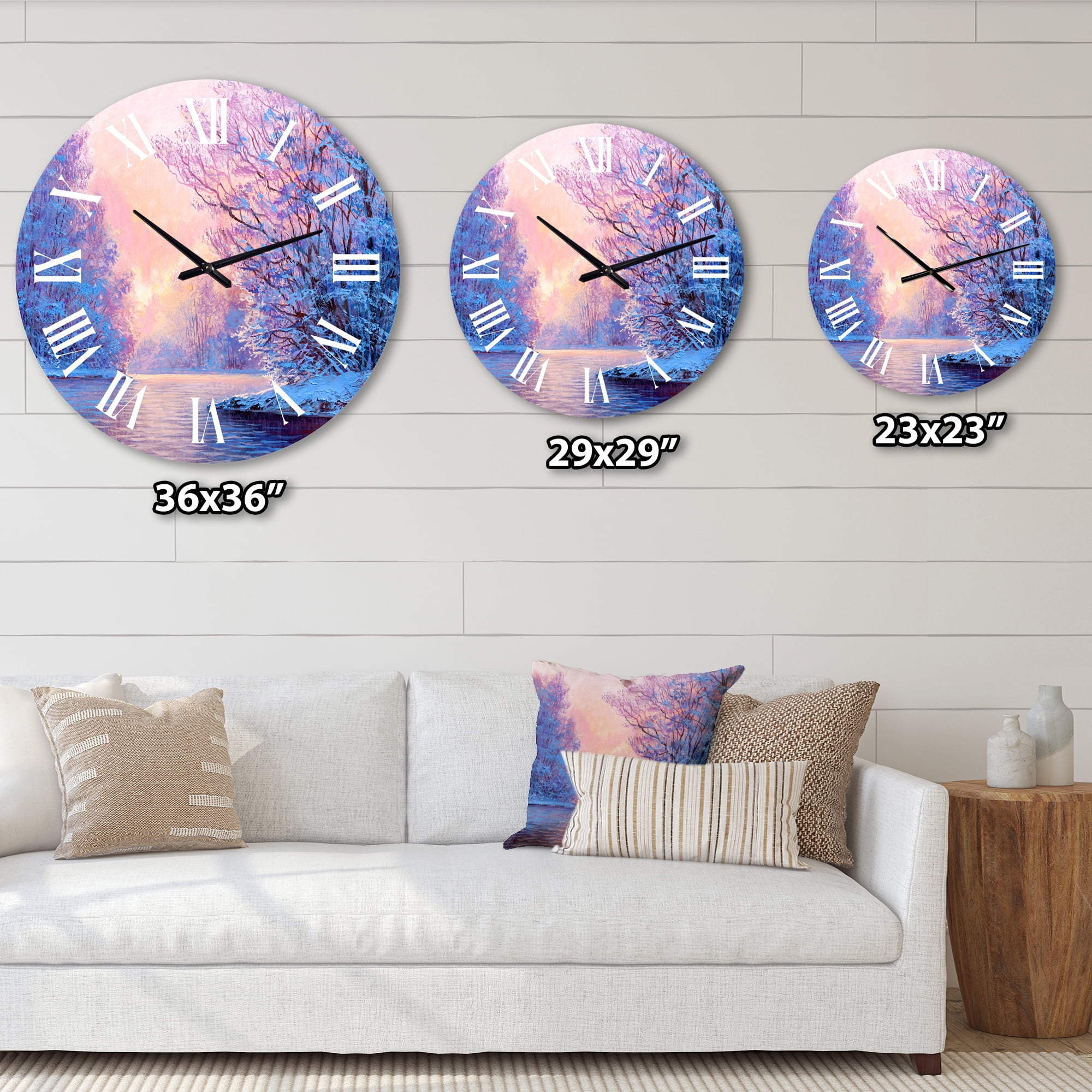 Designart 1 in Quartz Wall Clock