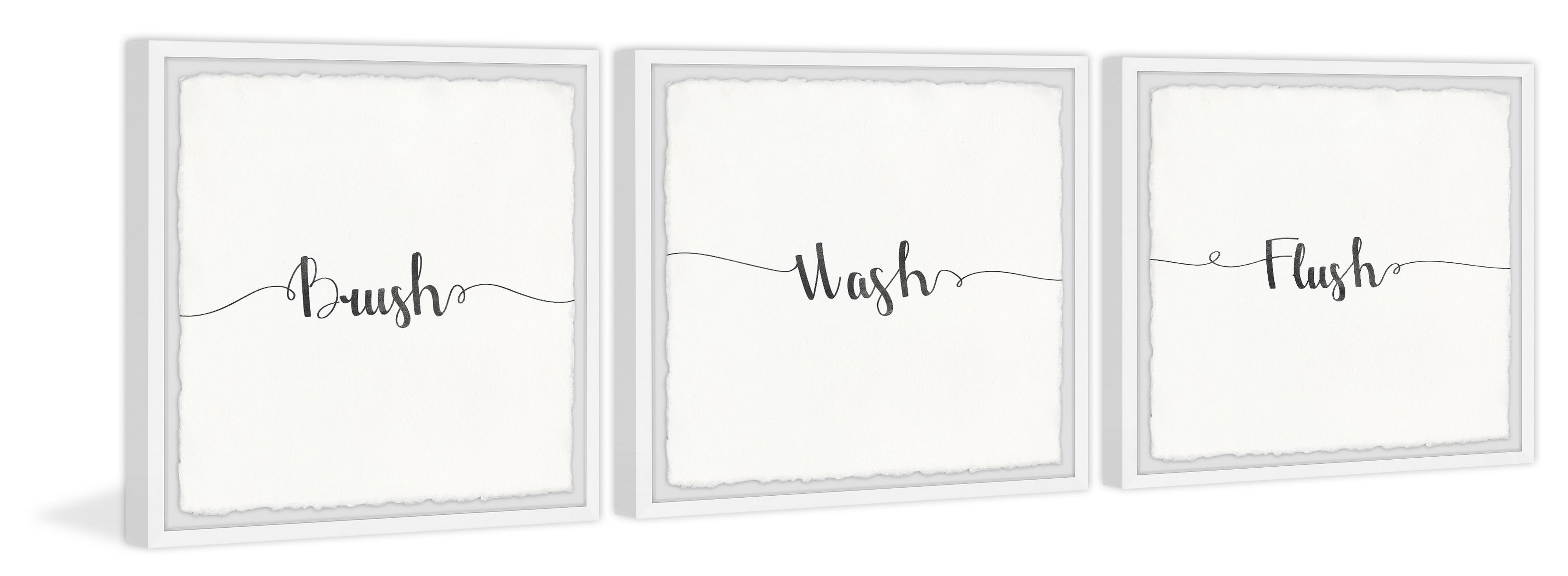 Series of Notes Triptych 12 in x 12 in Framed Painting Art Prints, by Marmont Hill