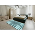 thumbnail image 4 of Ahgly Company Indoor Rectangle Patterned Electric Blue Area Rugs, 7' x 9', 4 of 6