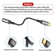 thumbnail image 2 of Cable de extensión USB C HOTUTUKI de 3 m, 240 W, PD, carga rápida, 20 Gbps, 2 of 7