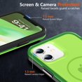 thumbnail image 5 of Strong  for iPhone 12 Case/iPhone 12 Pro Case, [Compatible with Magsafe][Mil-Grade Drop Protection]Slim Thin Shockproof Clear Protective Phone Case for iPhone 12/12 Pro,Fluorescent Green, 5 of 14