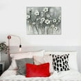 thumbnail image 5 of Creowell White Flower Wall Art- Canvas Print Art- Botanical Pictures for Bedroom - Wall Decor - Floral Painting Home Decorations with 20x16 in/16x12 in, 5 of 6