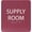 Burgandy, variant on ADA CENTRAL SIGNS - 6" X6" Supply Room Sign - ADA Compliant Tactile Graphics Grade 2 Braille Text Acrylic Door Wall Signs - Stocking Tracking Monitoring Storage Room Sign for Office, School, Warehouse