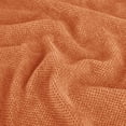 thumbnail image 3 of Xiao Hua 2 fundas elásticas de chenilla para reposabrazos de sillas y sofás, de color liso, antideslizantes, con pasadores giratorios, color naranja., 3 of 5