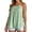 Green, variant on OOOUM Women Pleated T Back Tank Top Solid Spaghetti Strap Pullover Scoop Neck Flowy Loose Fit Lightweight Beach Casual Layering Camisole Khaki S