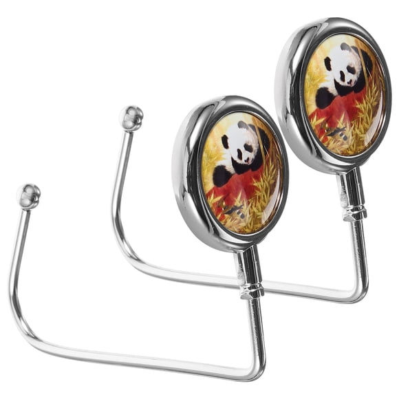 2 ganchos metálicos de mesa para bolso, mochila, monedero, bolso, gancho de mesa resistente.