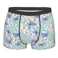 thumbnail image 4 of Goofa Colorful Butterfly Printed Men's Boxer Briefs Underwear, Moisture-Wicking Underwear, Trunk,Soft and Breathable Cotton Underwear-, 4 of 9